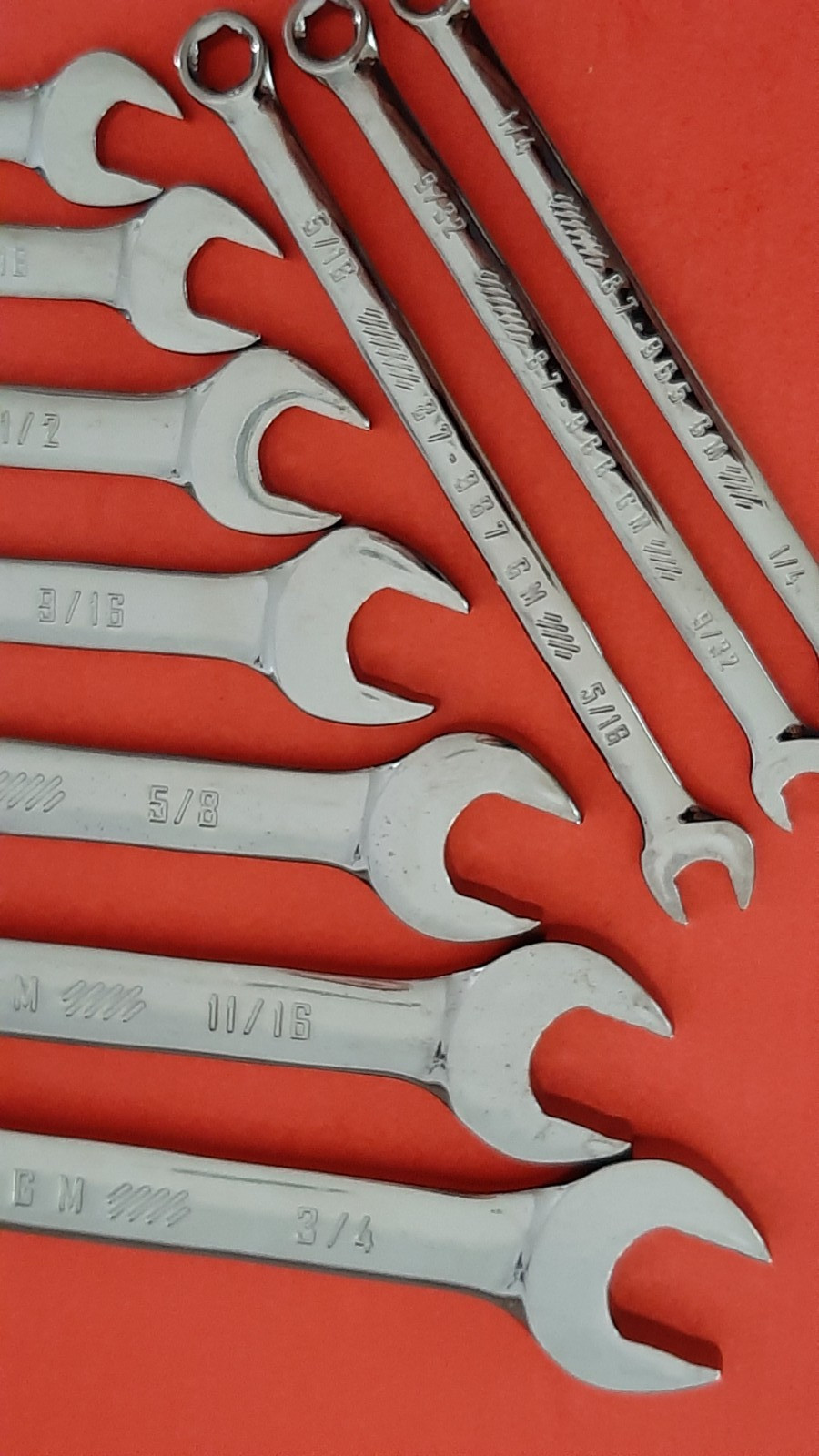 NEW Craftsman OVERDRIVE 10 Piece SAE Combination Wrench Set 1/4″ to 3/4″