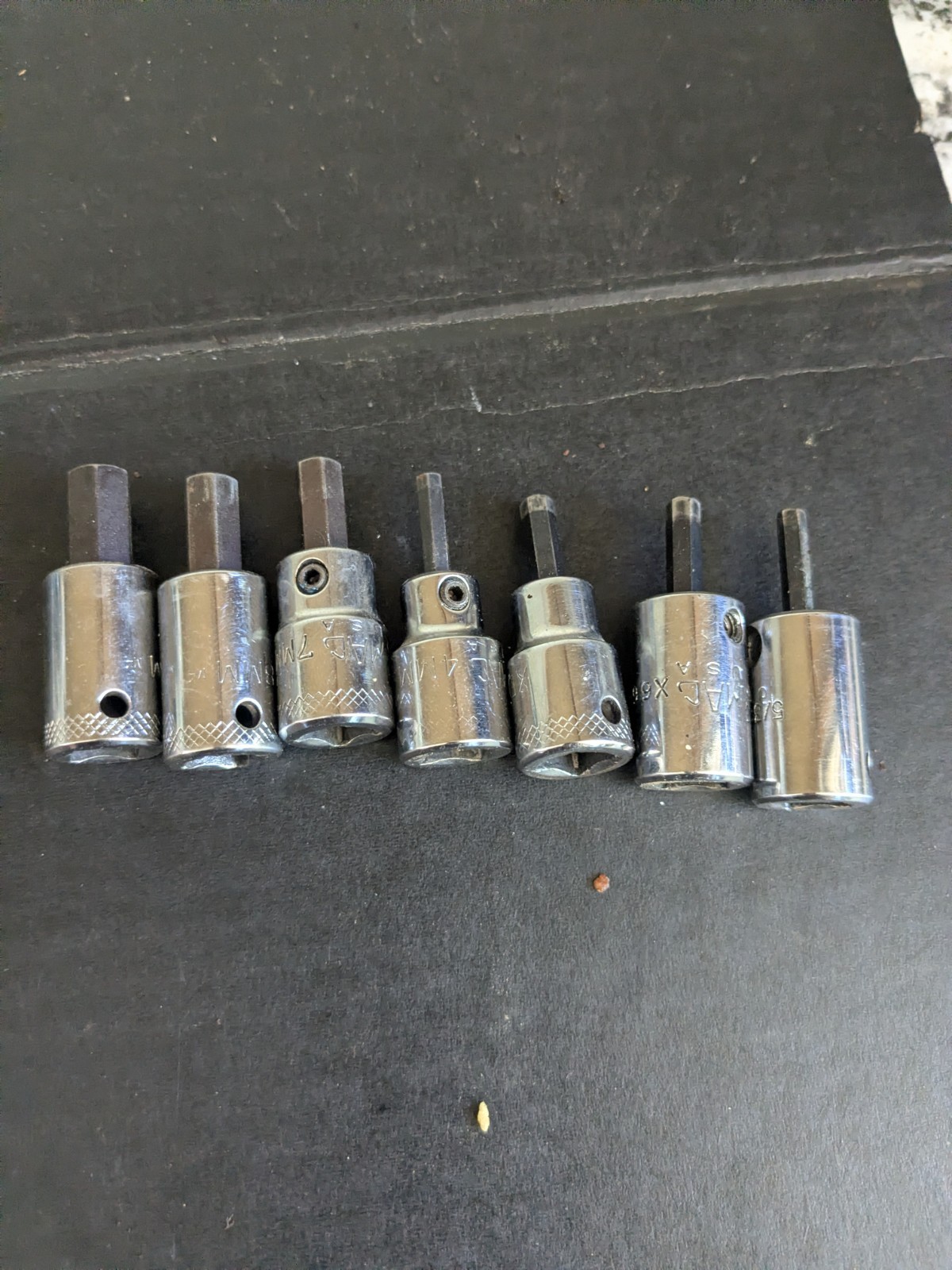 14 MAC Tools Hex Head Sockets Mixed Lot SAE MM 3/8″ & 1/4″ Drive USA Made Tools