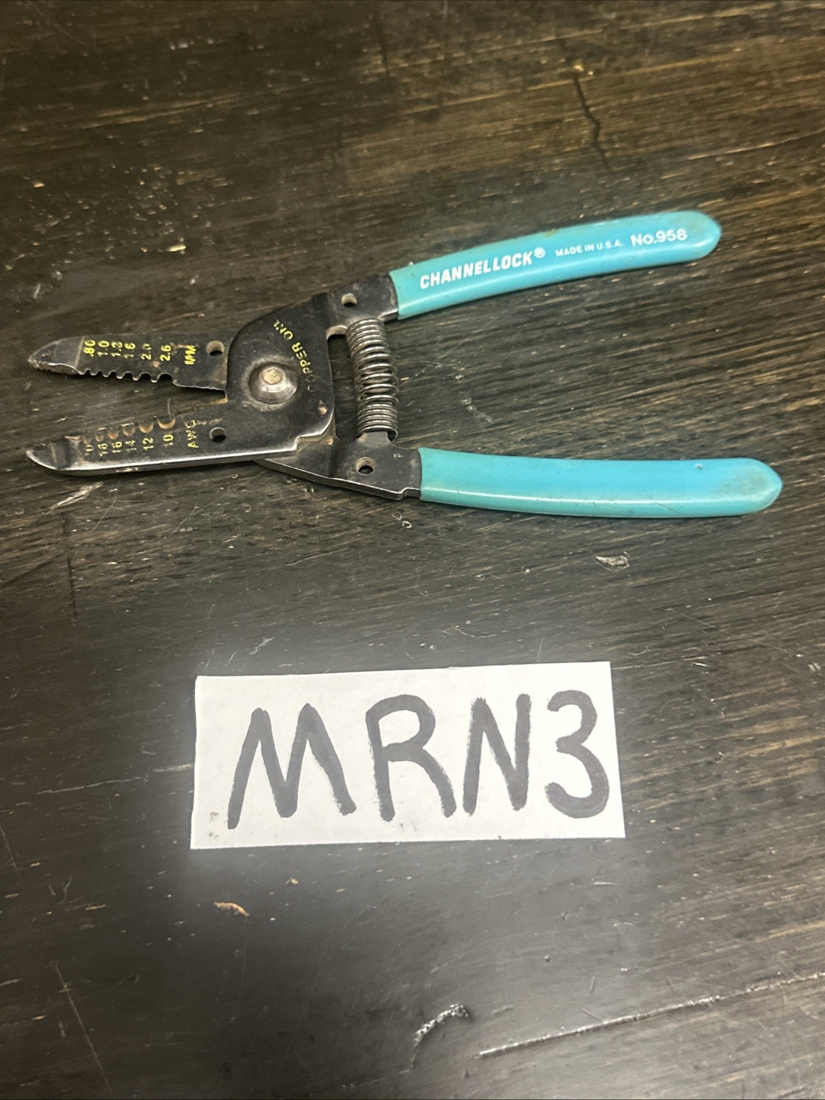 VINTAGE CHANNELLOCK NO. 958 WIRE STRIPPER CUTTER – USA