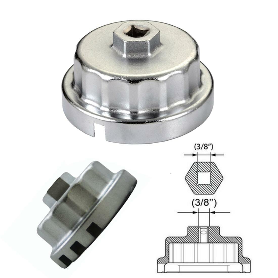 64mm Cap Oil Filter Wrench Housing for Toyota Lexus 2.5L-5.7L Engines