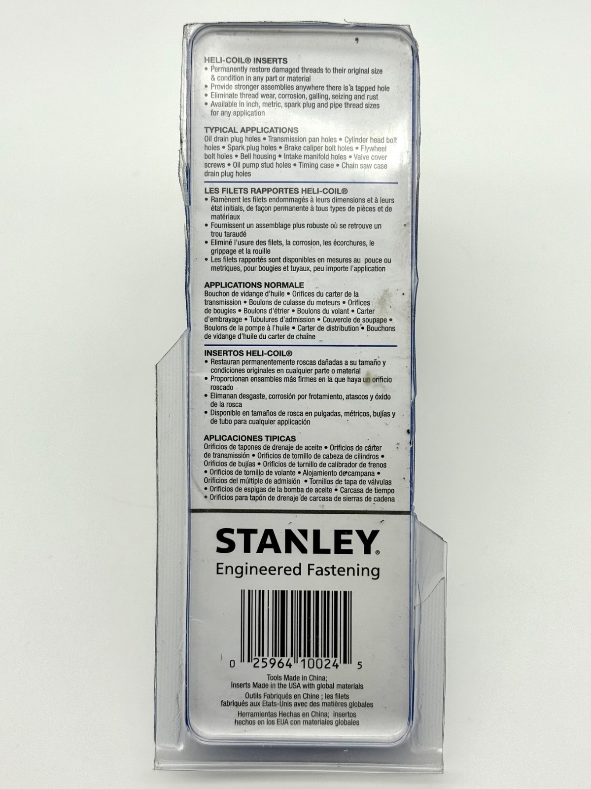HeliCoil 5543-10 M10x1.25 Metric Fine Thread Repair Kit & 13/32 Bit – Open Box