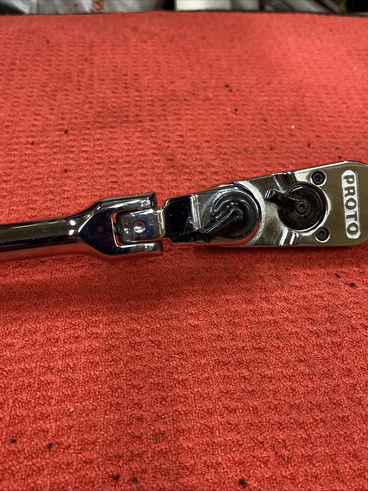 PROTO Tools USA 5267FL (Rare) Indexing Locking Flex Head Red Ratchet, 3/8” Drive