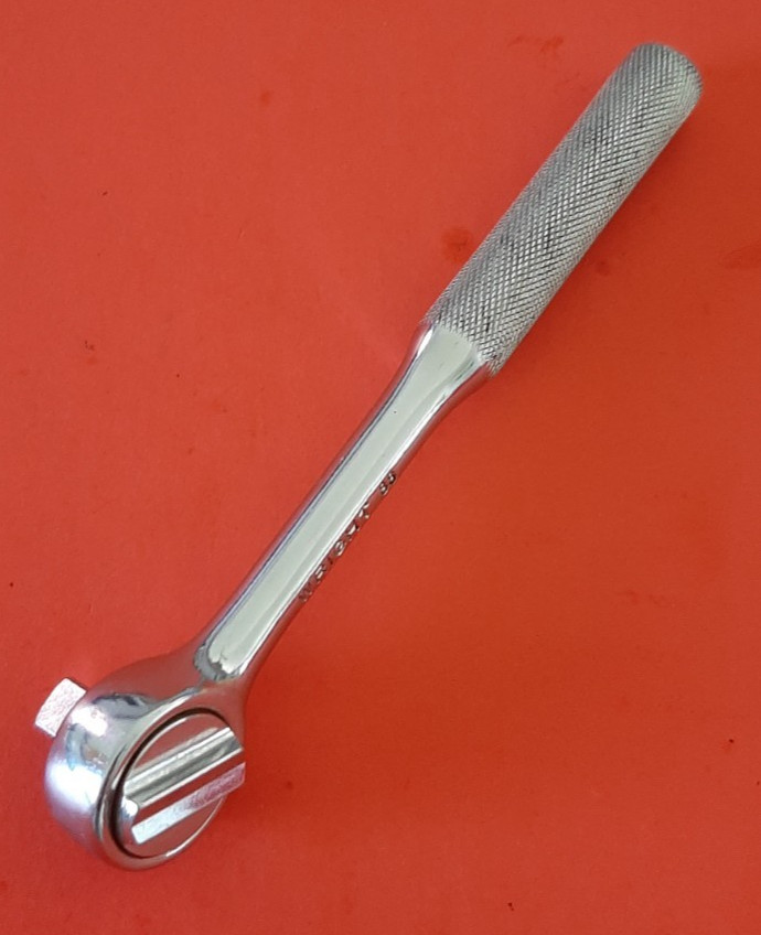 Nice Vintage Wright Tools No. 2400 Chrome Reversible Ratchet 1/4″ Drive USA Tool