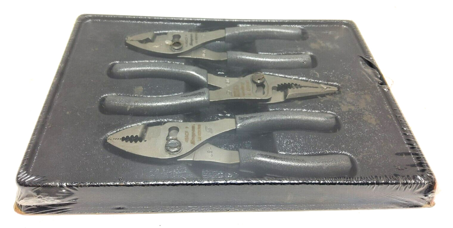 New Snap-on™ PL346ACFDT Talon Grip™ Slip Joint Plier Set HJ46ACF 46ACF LN46ACF