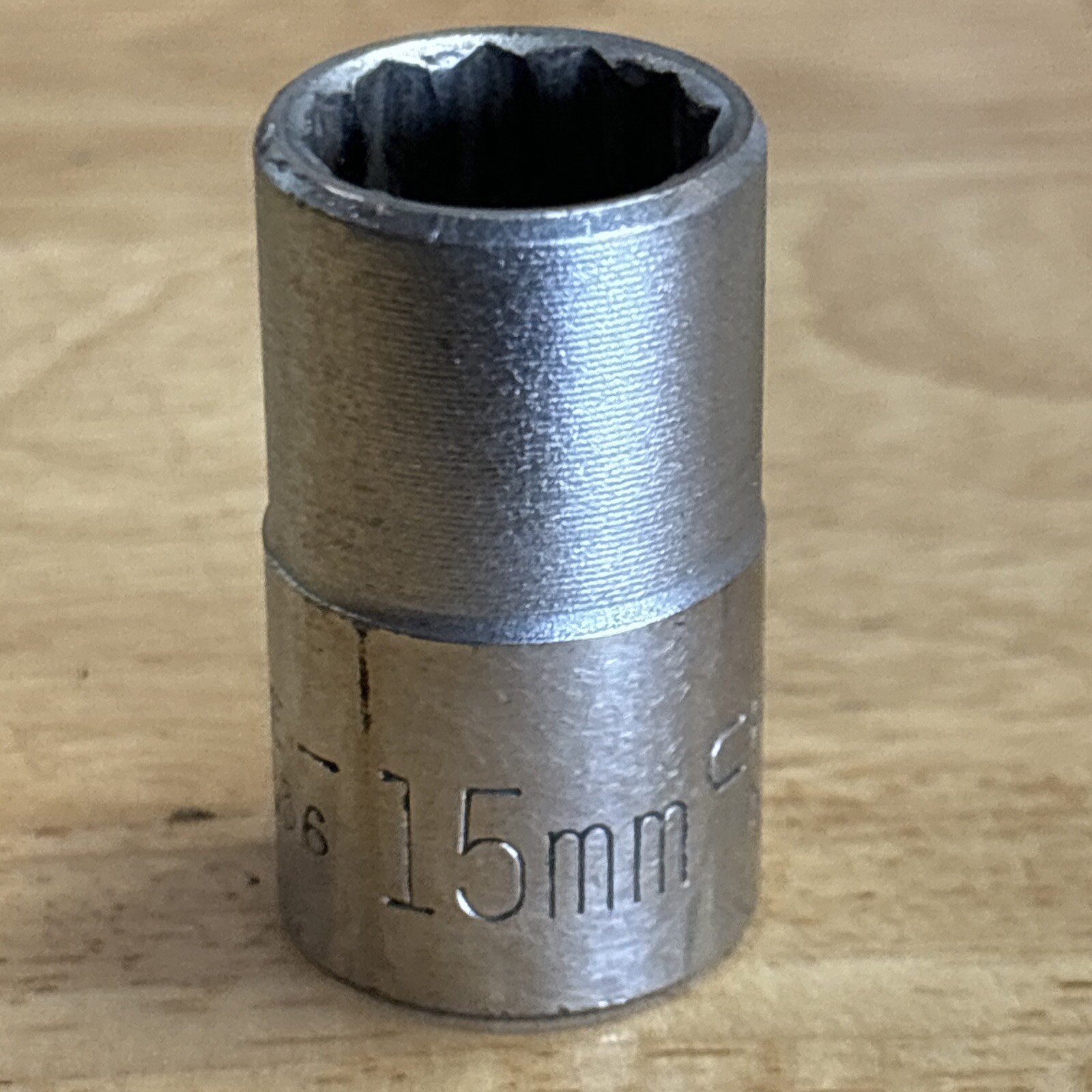 Craftsman 15mm Shallow Socket 1/2″ Drive 12 Point EE 44236 USA