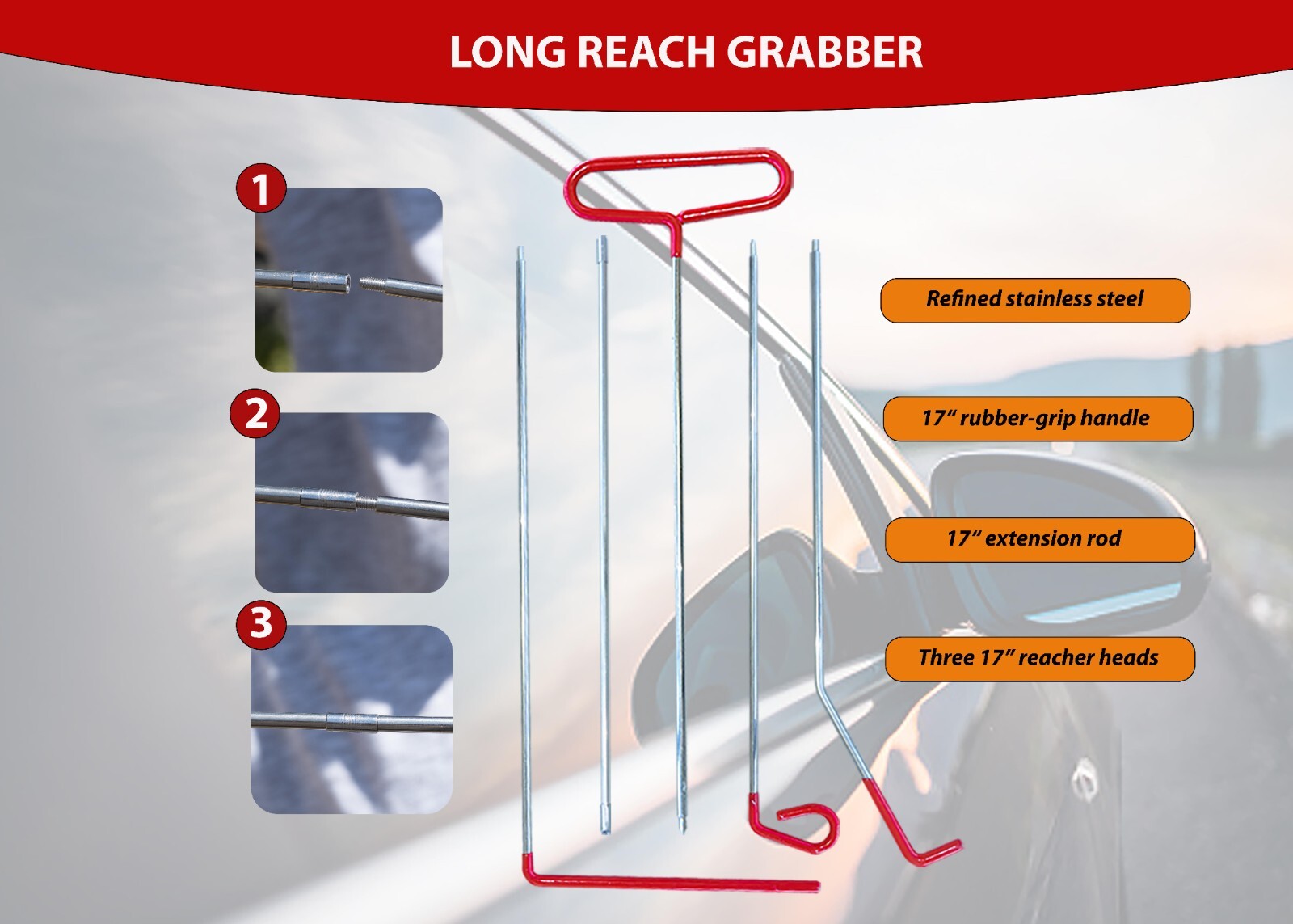 HIRA Car Door Emergency Tool Kit | Automotive Maintenance Tools | Air Wedges