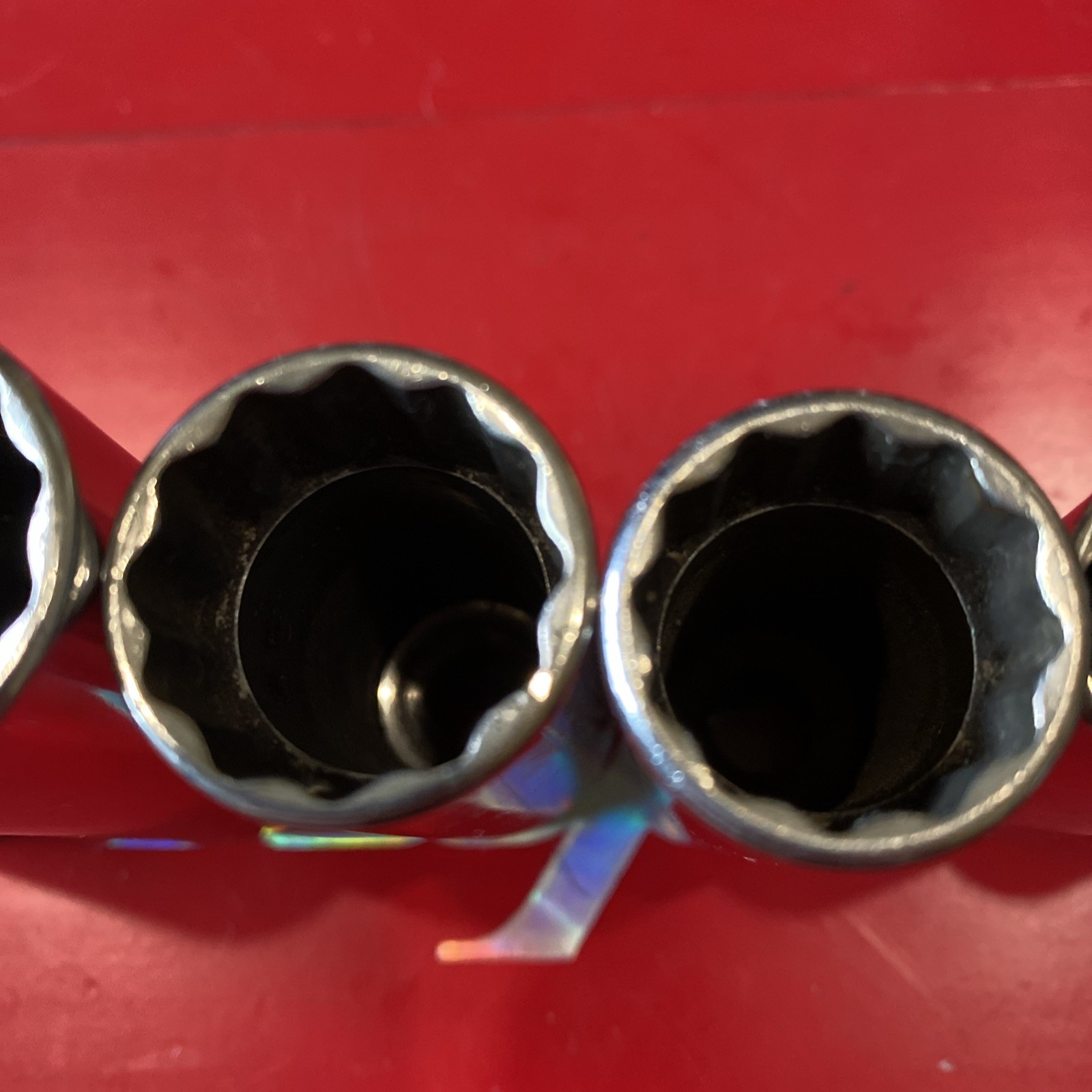 SNAP ON 7 SOCKETS 3/8″ DR SF141-SF281 Missing SF181 12 Point SAE Deep Socket Set