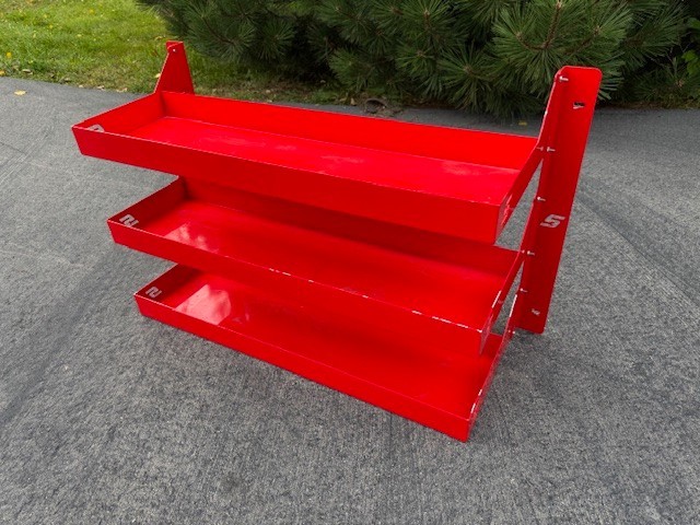 Snap On Tool Truck 3 Shelf Wall Mount Parts Cabinet Dealer Display