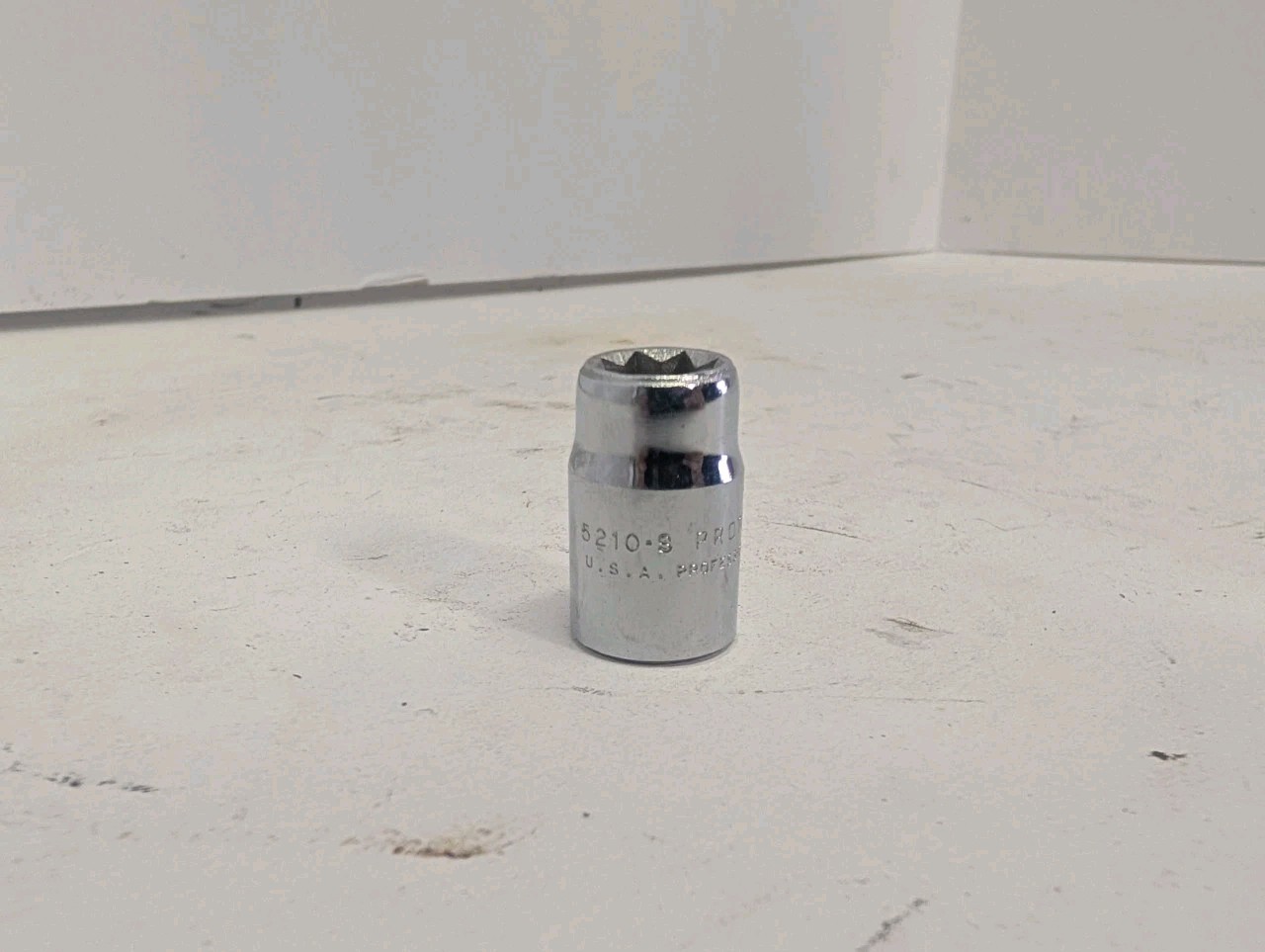 PROTO PROFESSIONAL 5210S, 5/16″ SAE, 3/8″ DRIVE, 8-POINT, CHROME SOCKET