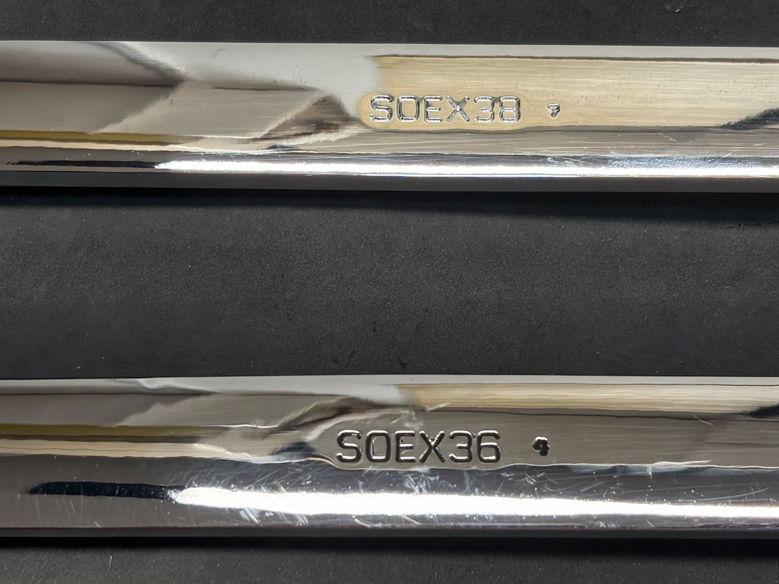 NICE! Snap-On Large 5pc Flank Drive Plus SAE Combination Wrenches Wrench Set