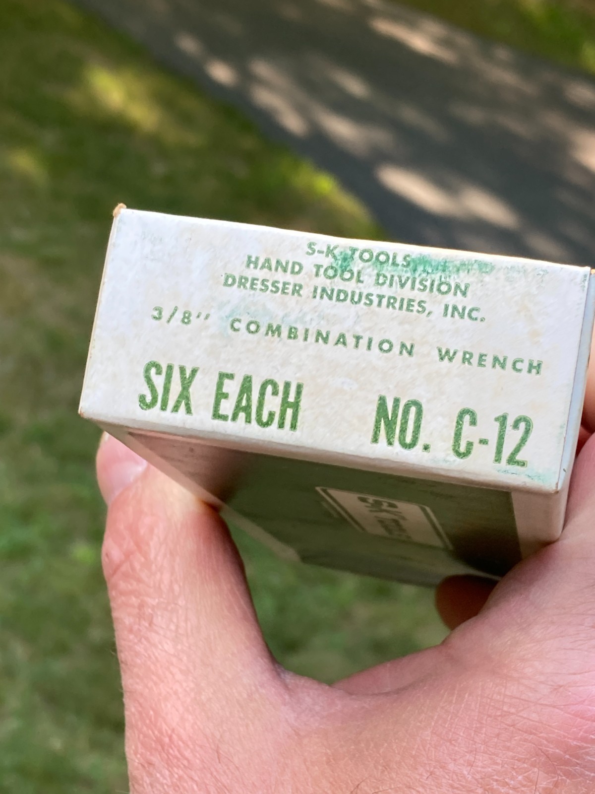VTG S-K Tools C-12 6 Point SAE 3/8» Combination Wrench NOS 5 Piece in Box USA!