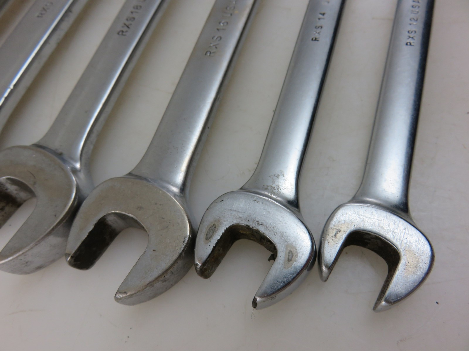 Snap-On RXS Series SAE Flare Nut Open End Wrench 6pc Set 3/8″-3/4″ **NO 11/16**