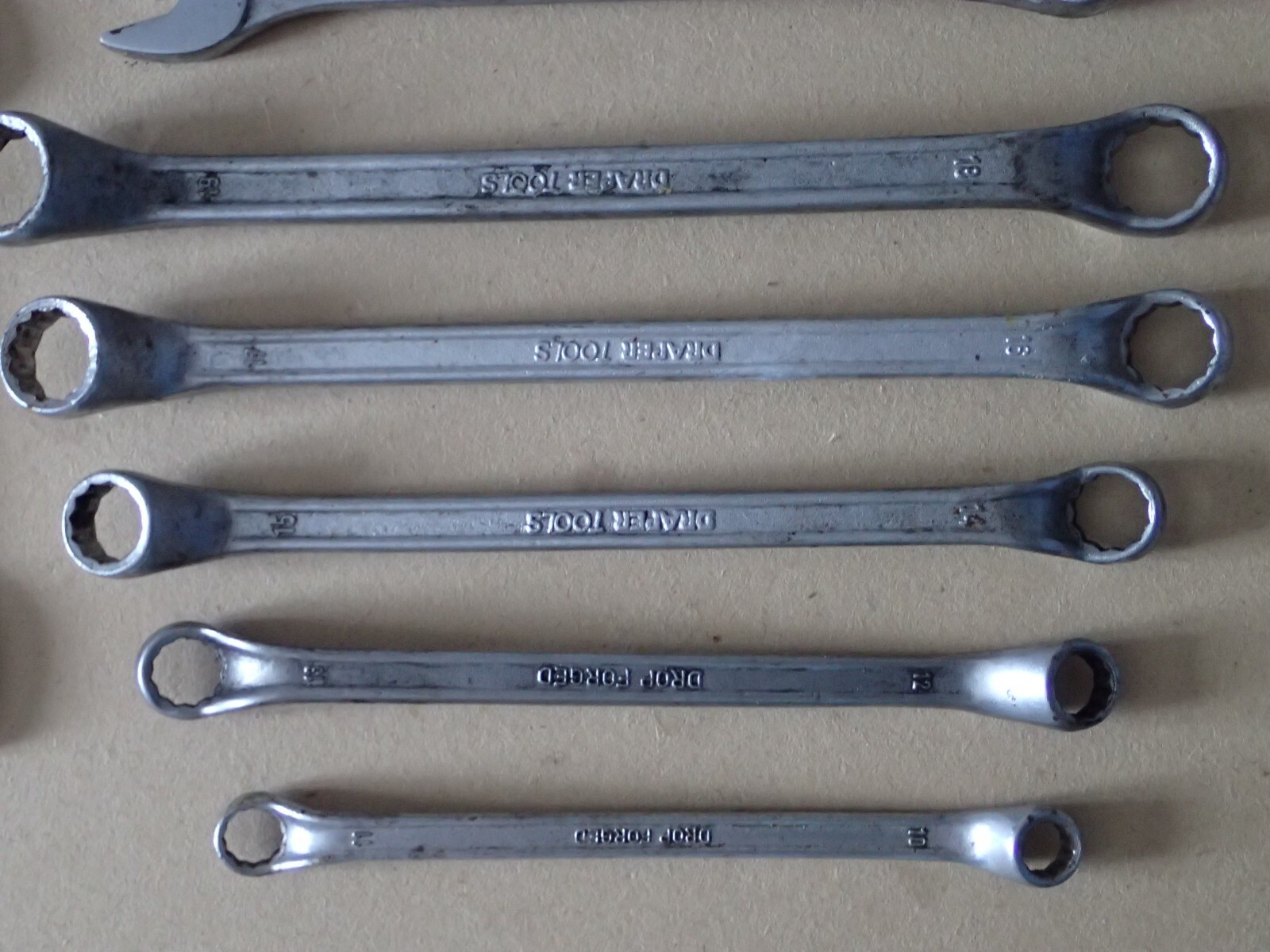 Draper drop forged spanners plus others (G391)