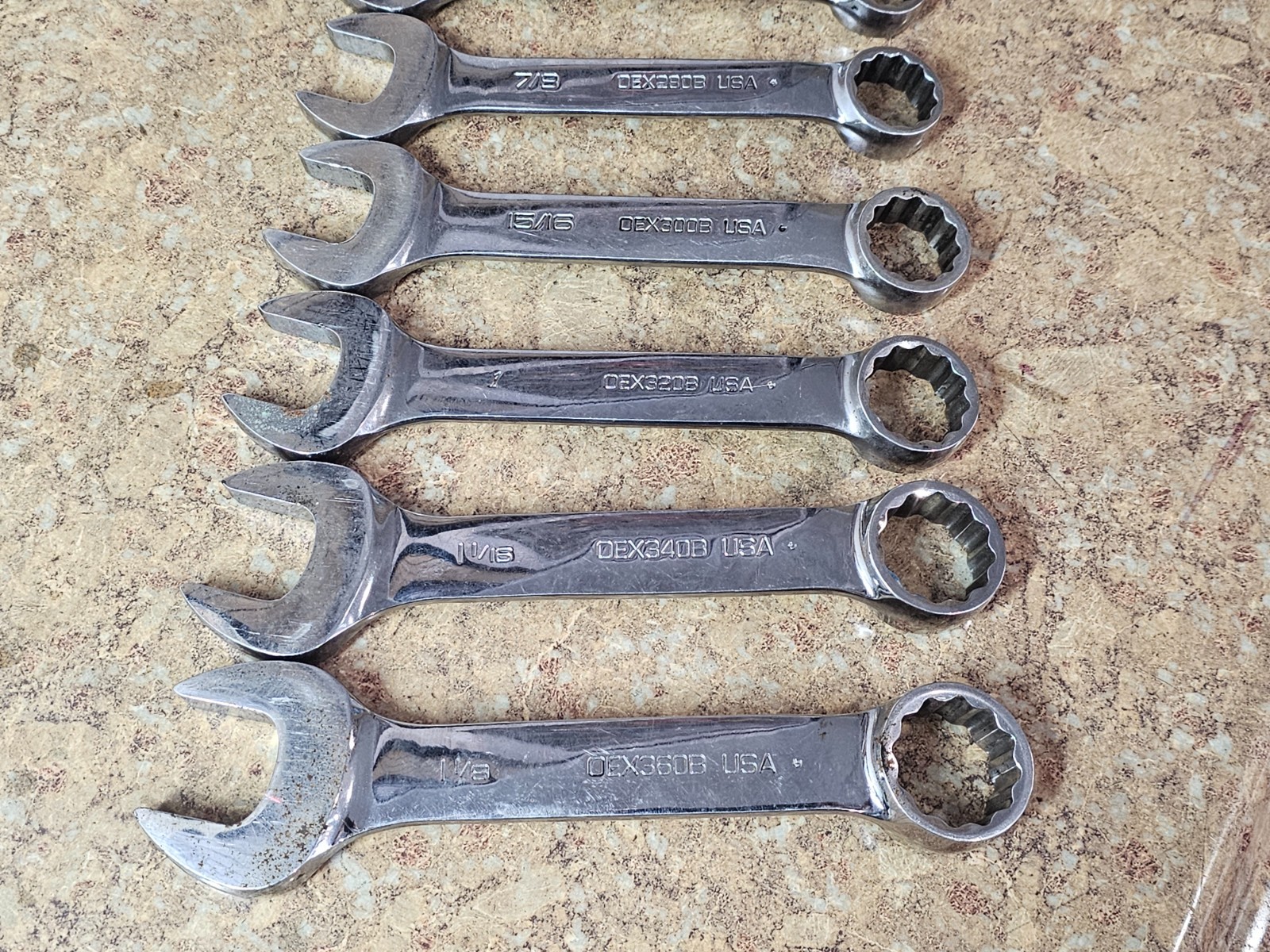 Snap-on 14pc 12-Point SAE Short Combination Wrench Set 5/16 – 1-1/8″