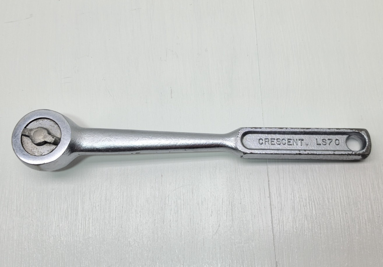 CRESCENT LS70 1/2″ Drive Round Head Ratchet Made in USA