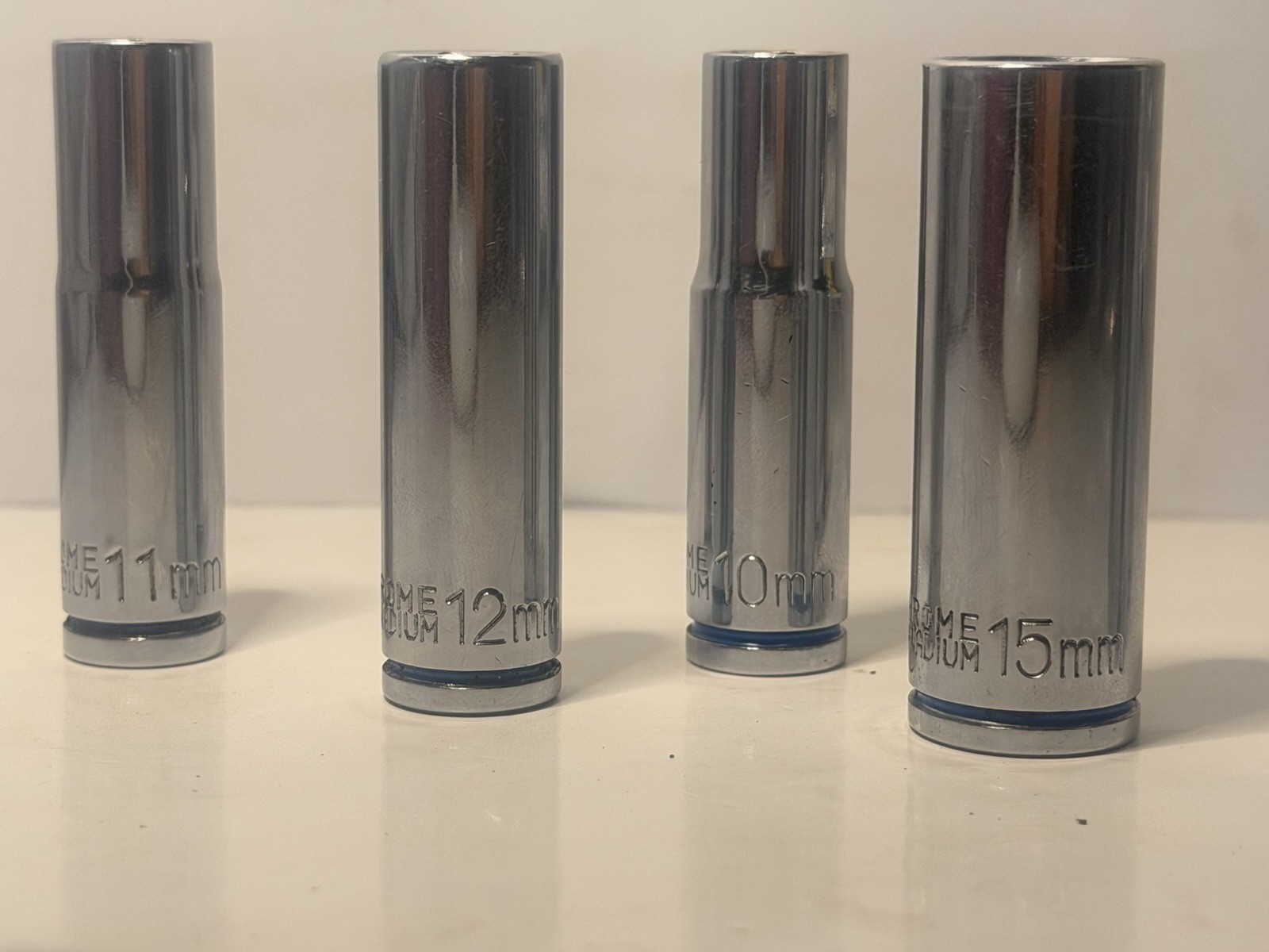 Quinn 3/8” Drive Deep Socket Set Metric 8 Pieces 8,9,10,11,12,13,14,15mm 6 Point