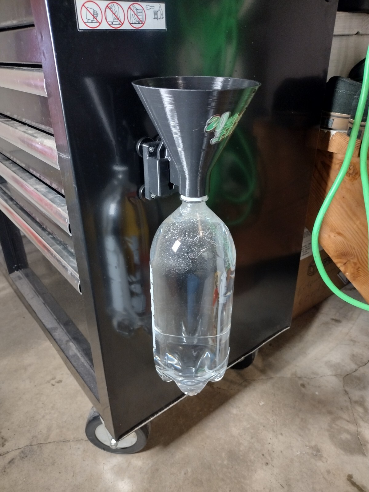 Weird Fab Funnel Holder, Oil Filter Drain/Drip Rack, Magnetic Mount, USA