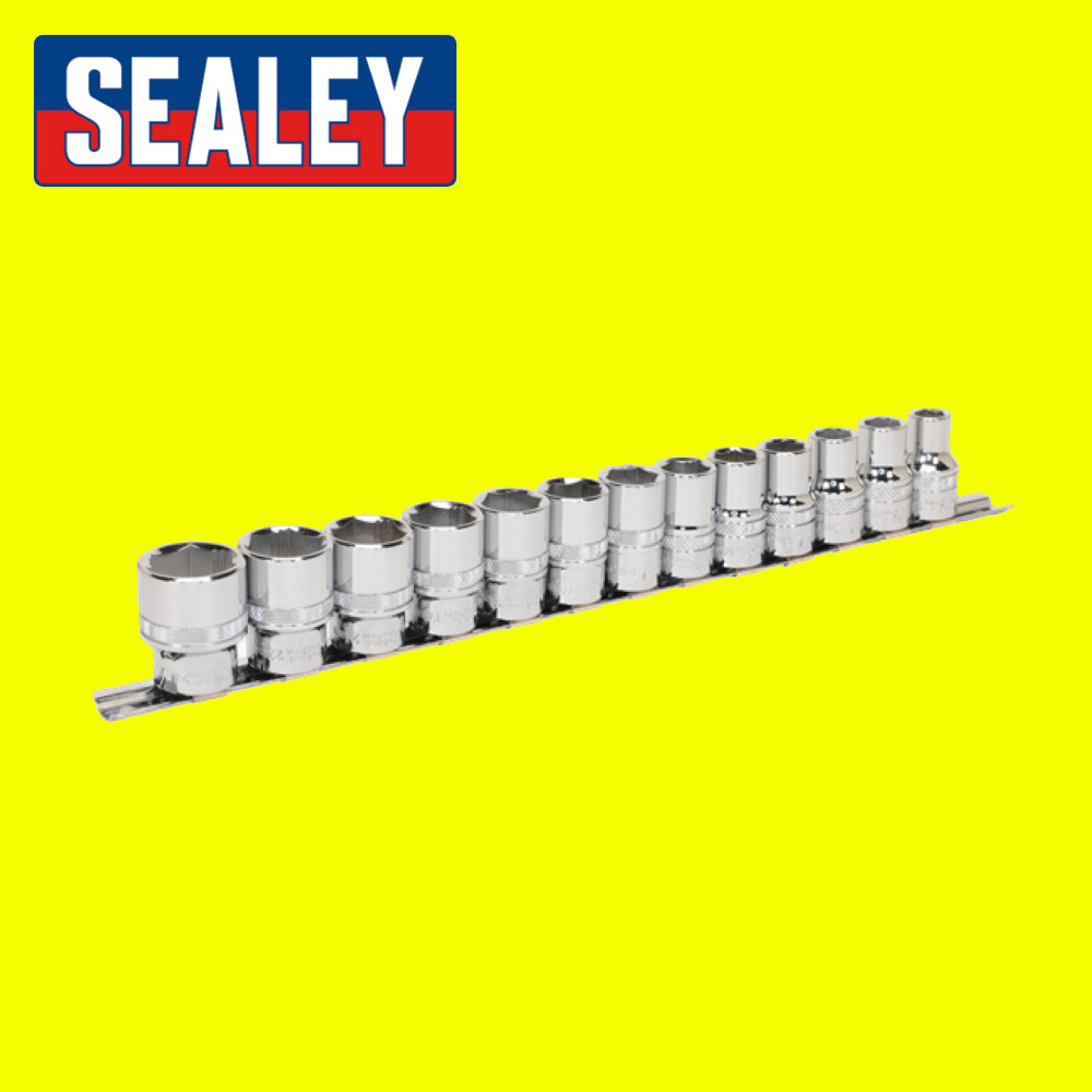 Sealey AK2742 13pc 1/2″Sq Drive Lock-On Socket Set Rounded/Damaged Nut Remover