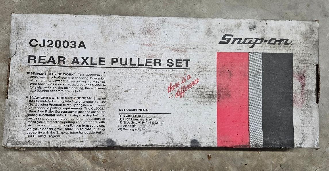 Snap On CJ2003A 8 Piece Rear Axle Puller Set