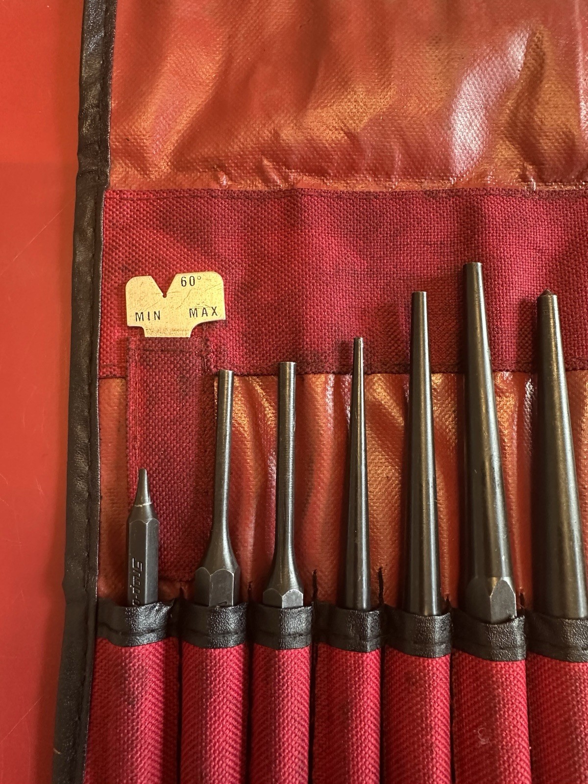 Snap On 11 pc Punch and Chisel Set PPC710BK.