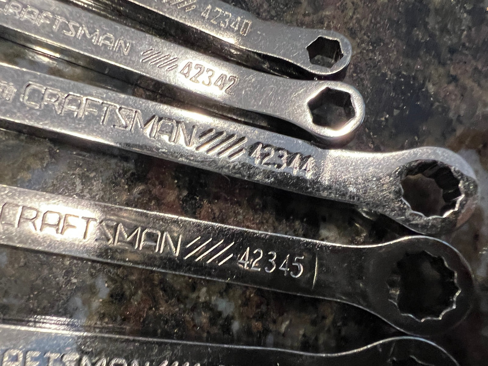 16 Pc Craftsman Stubby Midget Combo Wrench Set SAE 42320-29 Metric 42340-49