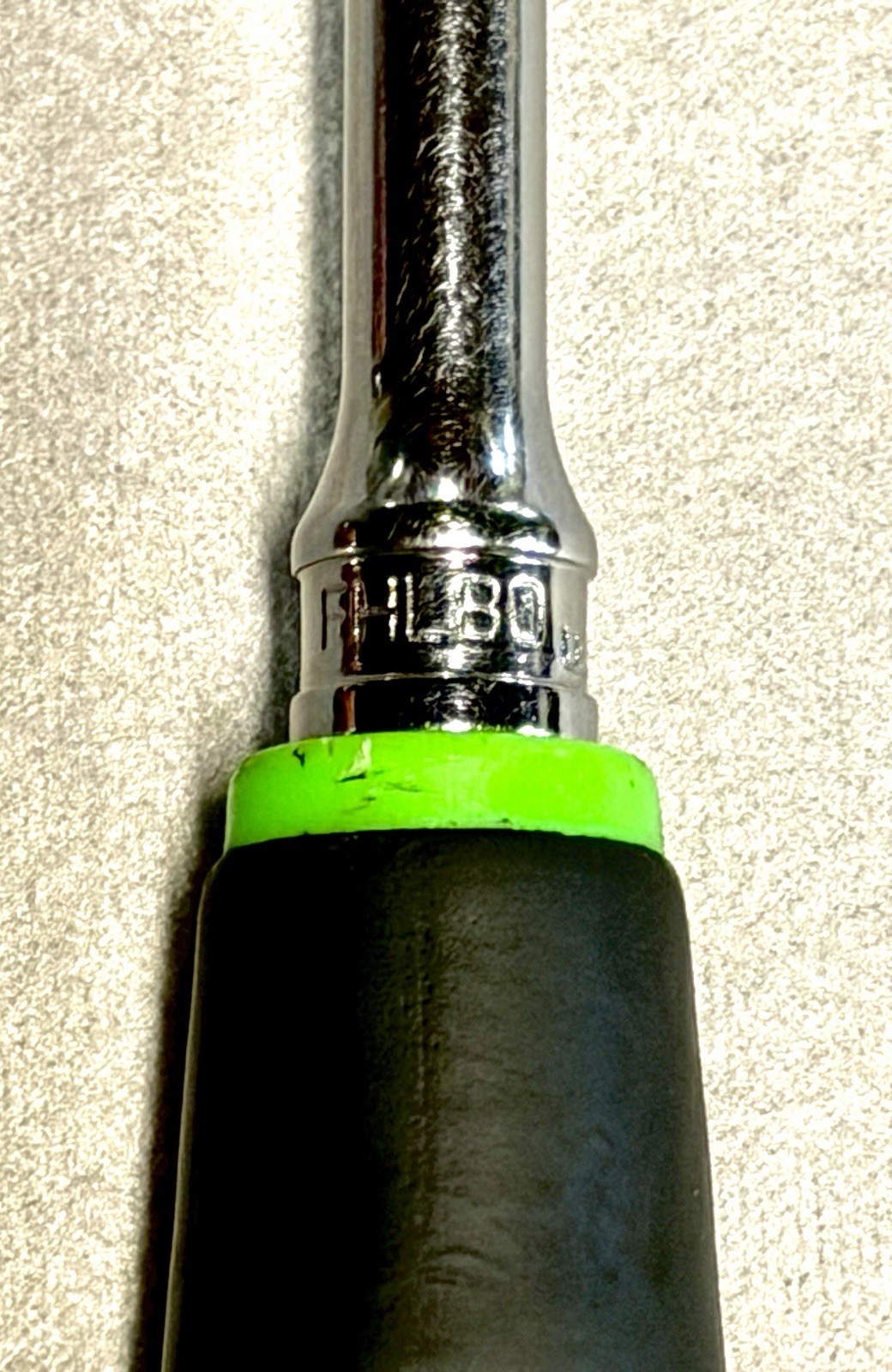 Snap-on FHL80 3/8″ Drive Long Handle Ratchet Green Soft Comfort Grip Dual 80