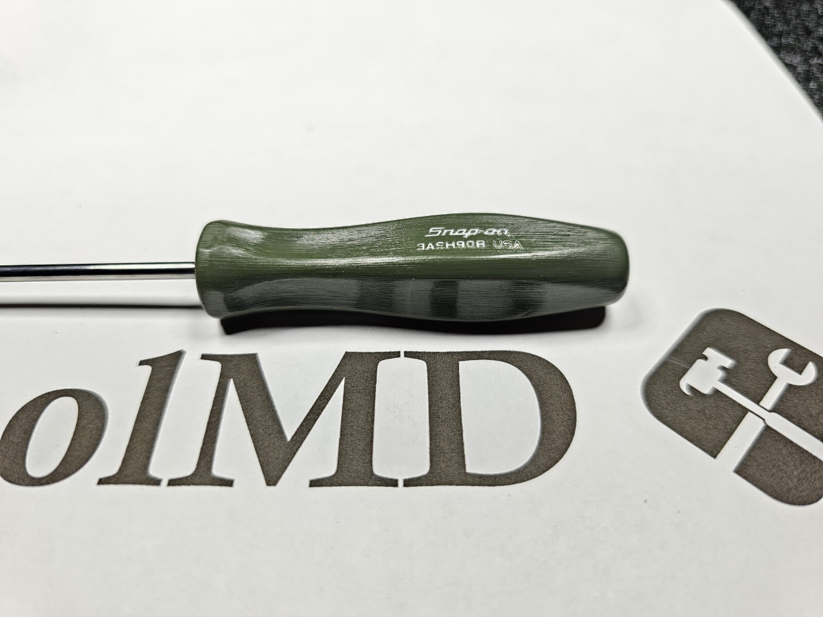 Snap-on Tools USA NEW COMBAT GREEN Mini Hard Handle 90° Pick 3ASH90B