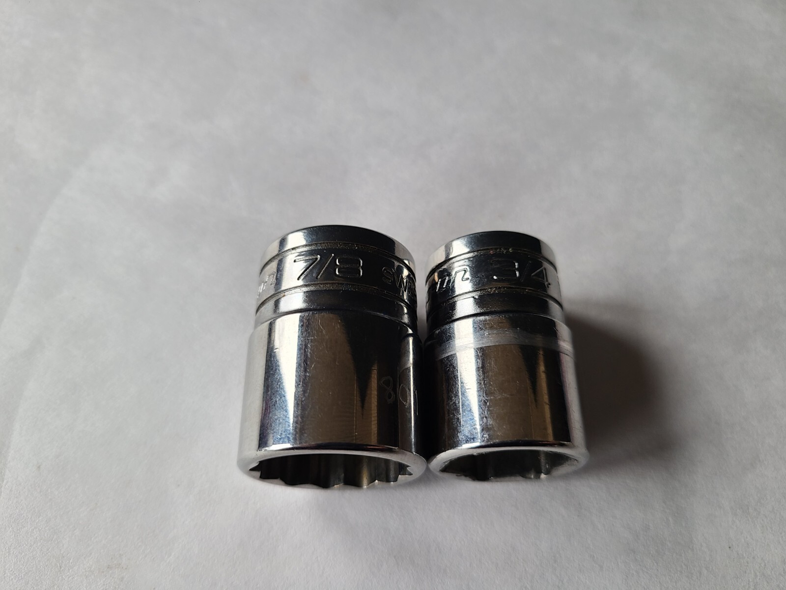 Snap On Chrome Socket Set 7/8 SW281, 3/4″ TW241
