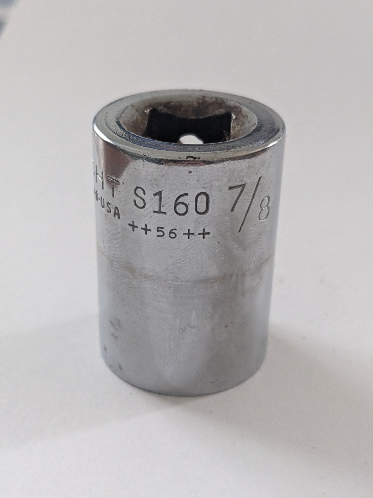 Vintage Wright Tools – # S160 12 Point 7/8″ Socket – 1/2″ Drive ++56++