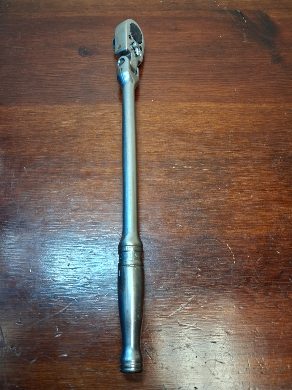 Snap On F731 3/8″ Drive Flex Head Ratchet USA 11″ Long Chrome Vintage USA 🇺🇸