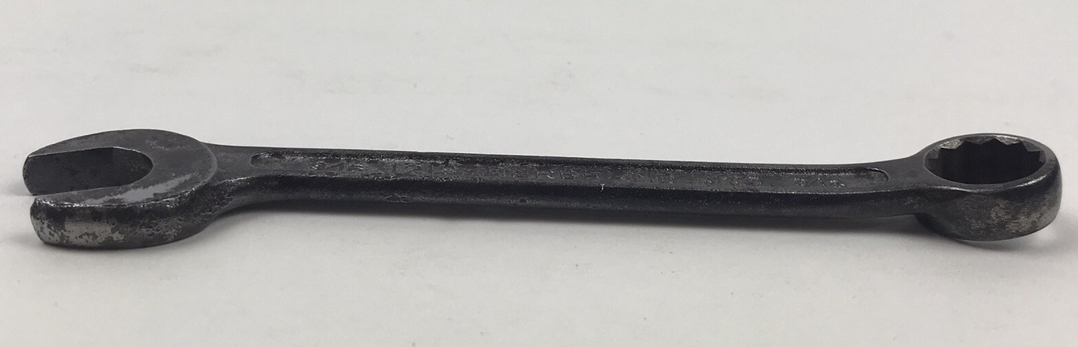 Vintage Herbrand USA 1218 9/16” SAE 12 Point Combination Angled Open End Wrench
