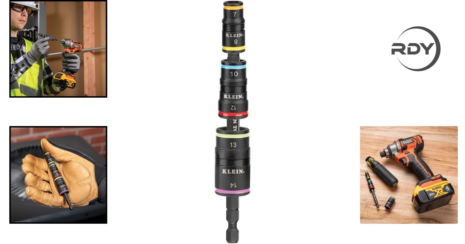 6-in-1 Metric Impact Socket Set with 3 Flip Sockets – Effortless Size Switching