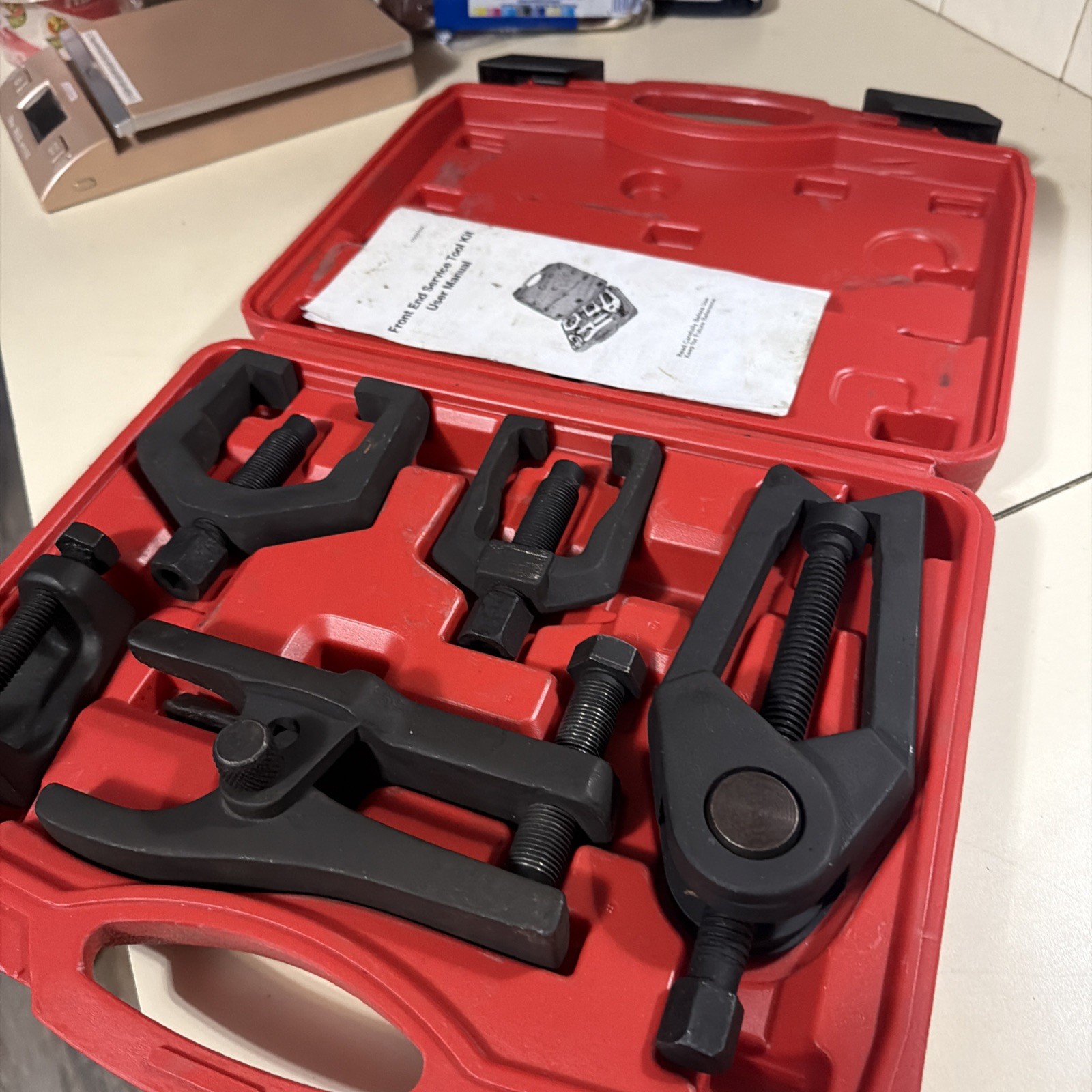 5-In-1 Ball Joint Separator, Pitman Arm Puller, Tie Rod End Tool Set