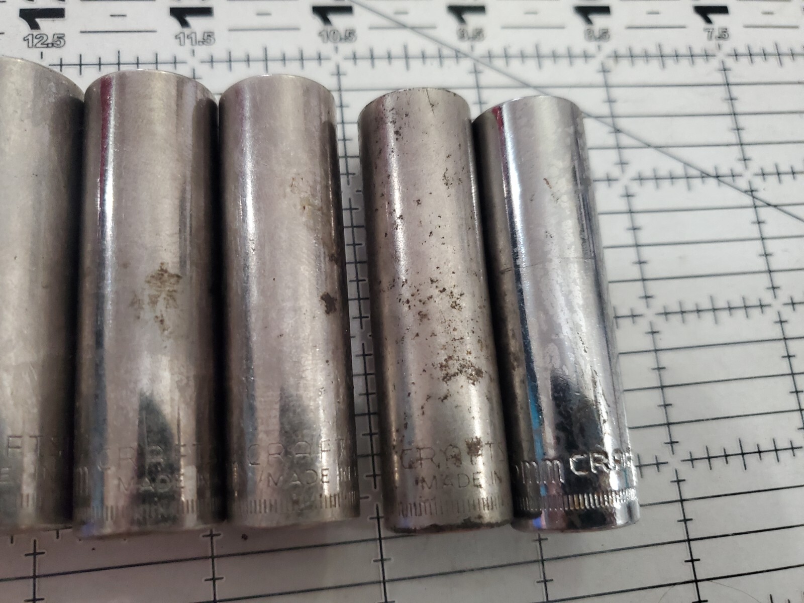 Craftsman USA 3/8″ Drive Deep Socket Set Metric 6 Point Tool MANY DUPLICATES