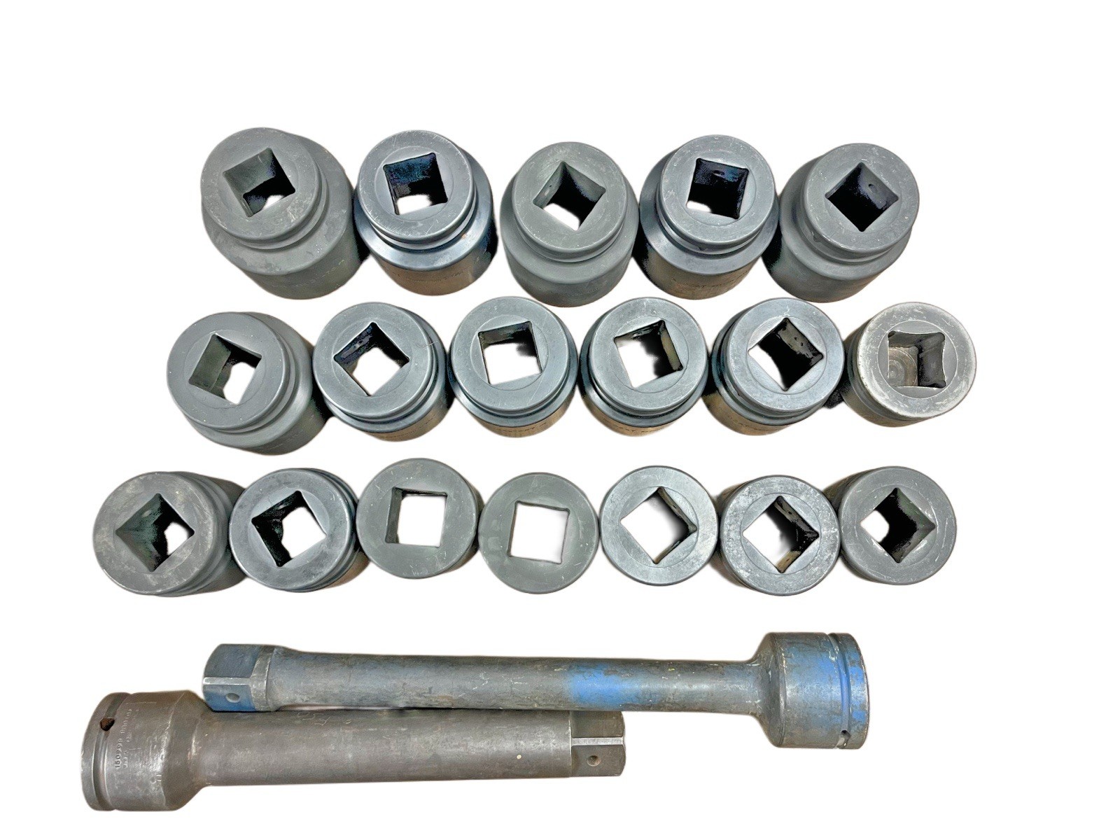 OZAT 2″–3″ 12 Point Impact Socket Set & Adapters 1.5″ Drive SAE Excellent 20 pcs
