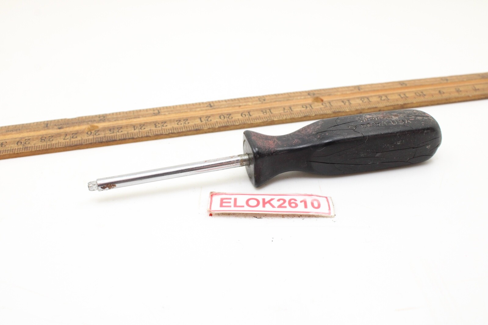 Snap-on S8698 7/64″ Square Drive Screwdriver Hard Black Handle USA