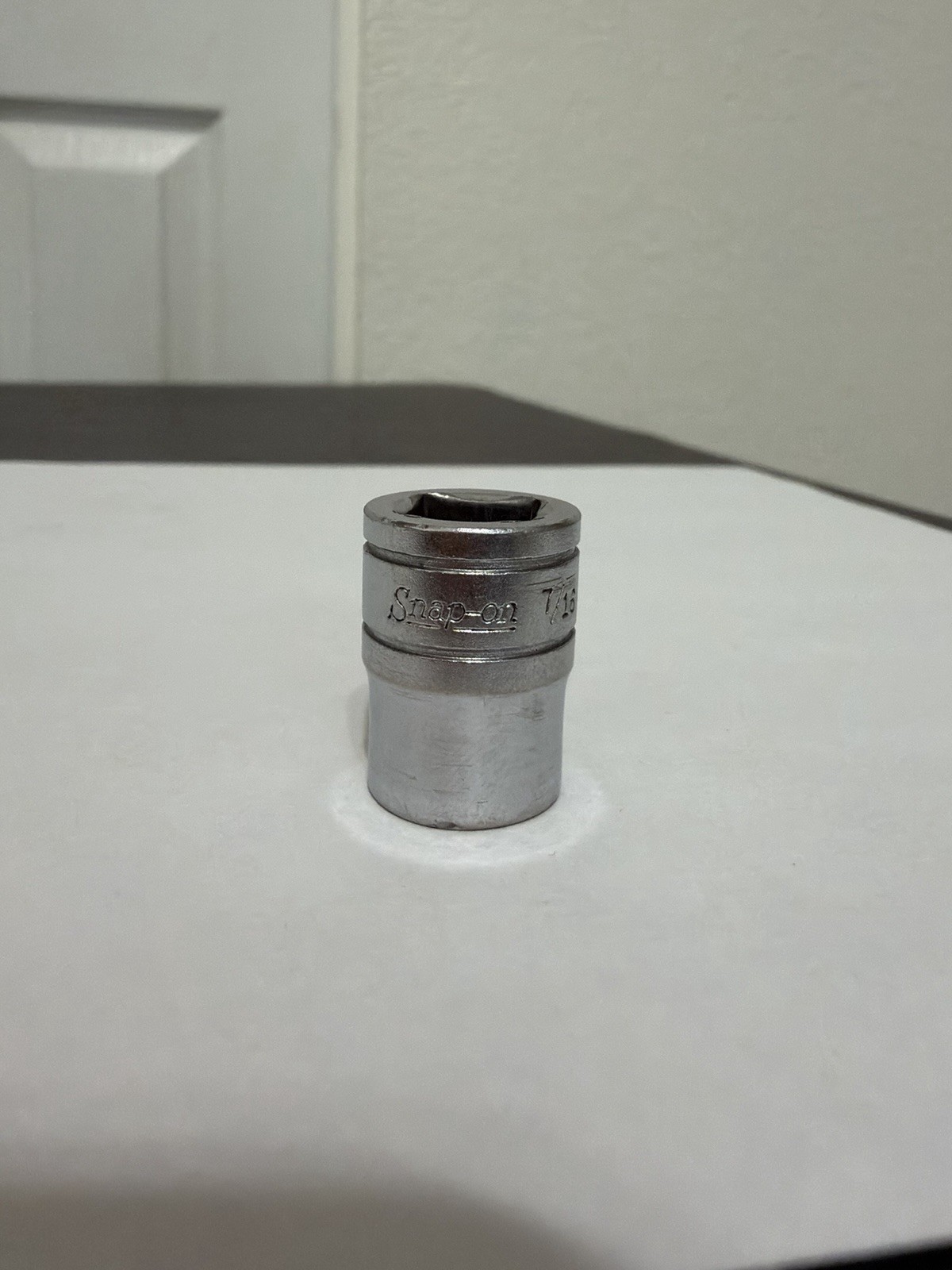 Snap On 7/16″ Shallow Socket 3/8″ Drive 12 Point F141 USA