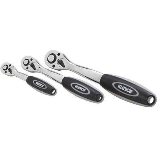 Klutch Quick-Release Offset Ratchets, 3-Pc. Set