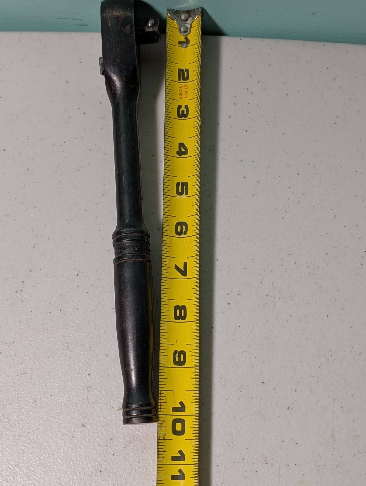 Snap-On GS832 Made In USA 3/8″ Drive Black Oxide 10″ Long Rachet Vintage Works