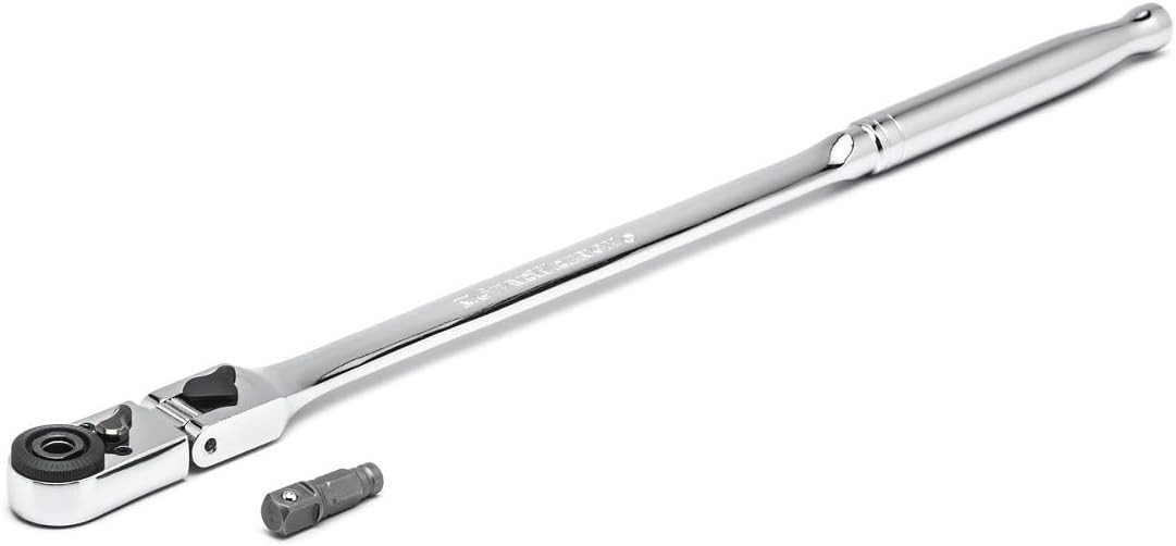 Versatile 1/4″ Drive 72-Tooth Ratchet with Flex Head – Perfect for Tight Spaces