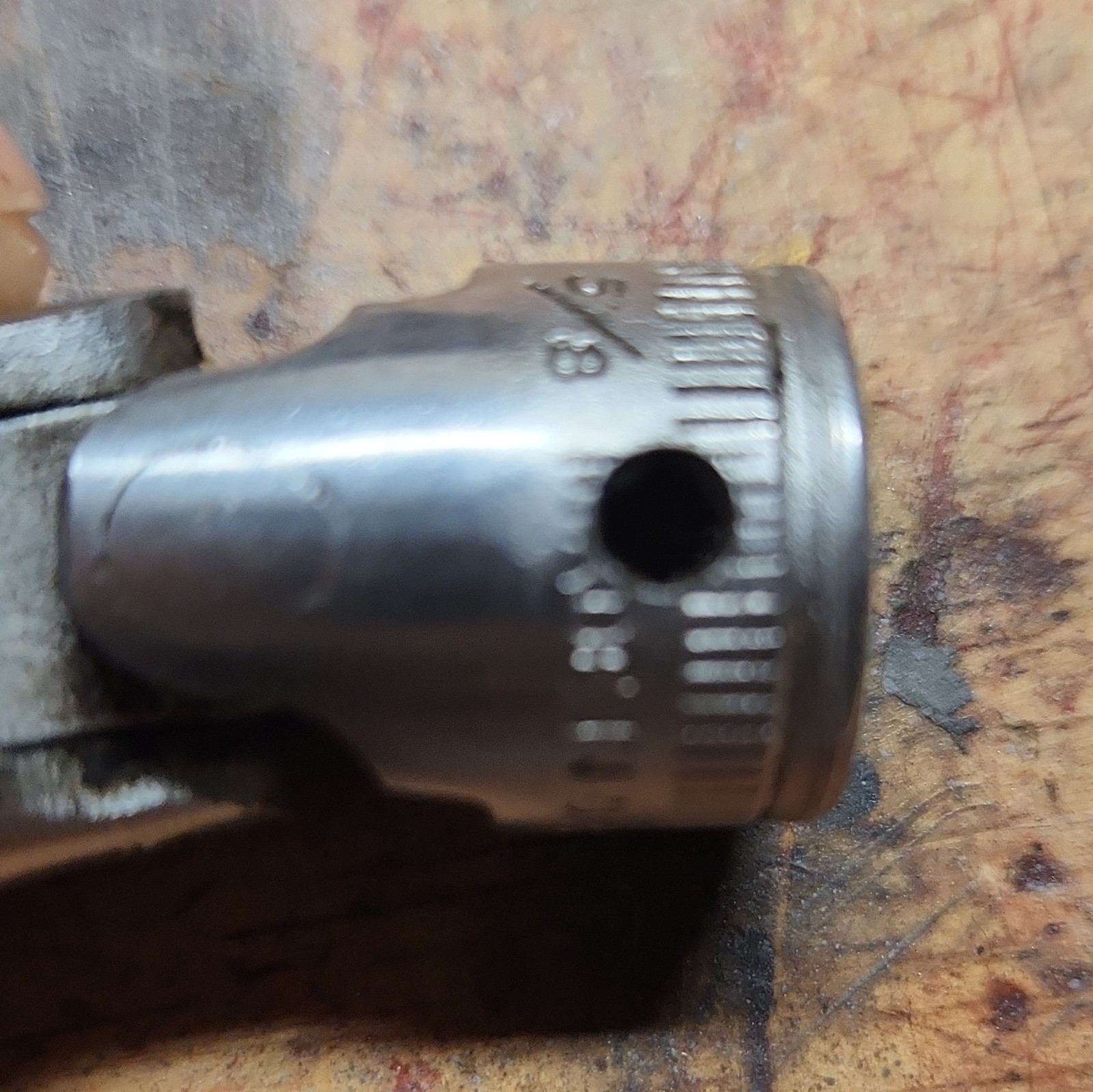 Snap On 3/8 Dr 12 Point SAE Swivel Sockets Six Piece.