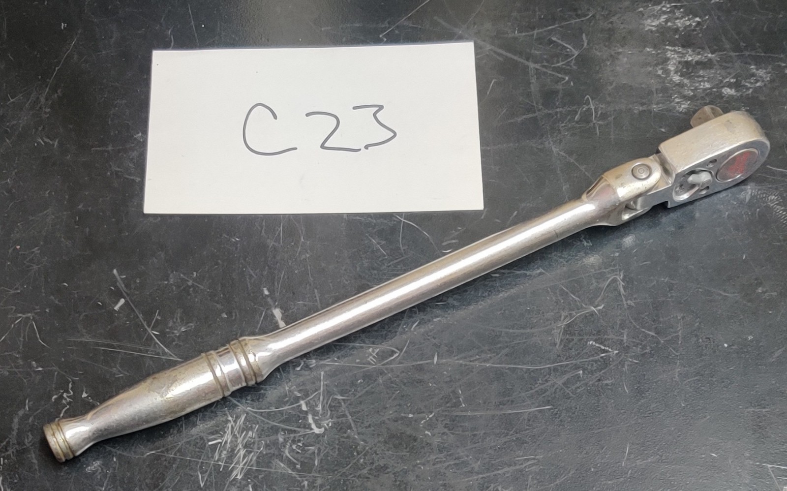 Snap-On Tools F731A 3/8″ Drive Long Handle Flex Head Ratchet Chrome Made In USA