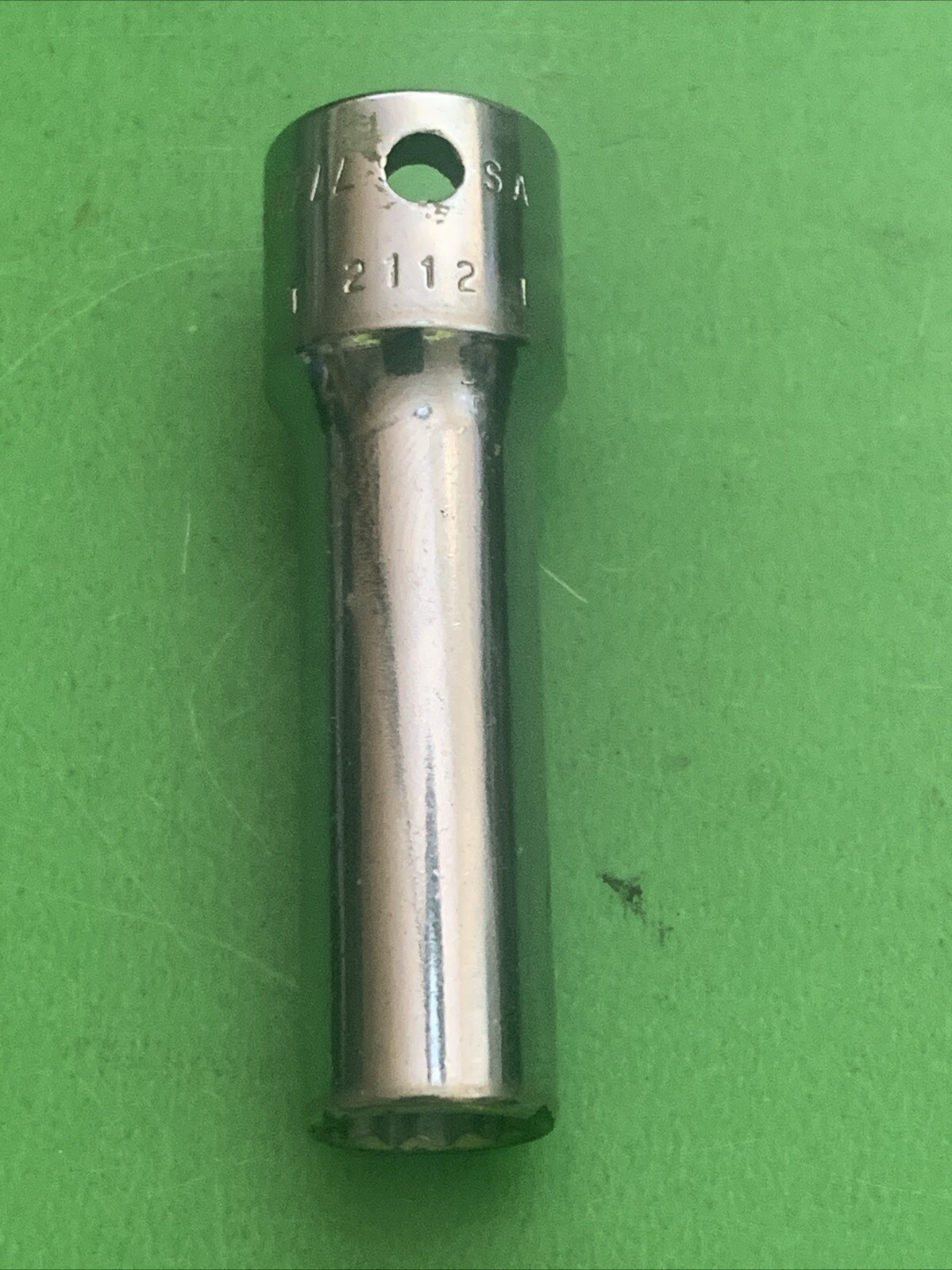 Cornwell Tools USA 12 Point 3/8 Drive SAE Size 3/8″ Deep Chrome Socket T-2112-L