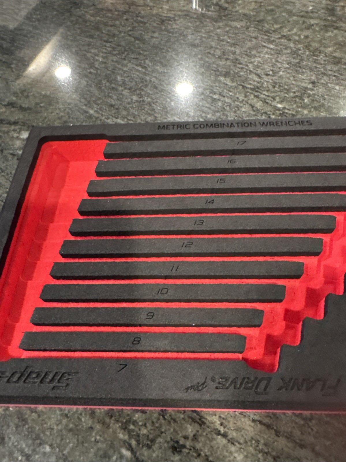 Snap On fmwrm13b foam for 7-25 mm flank drive plus+ wrench set NO TOOLS new read