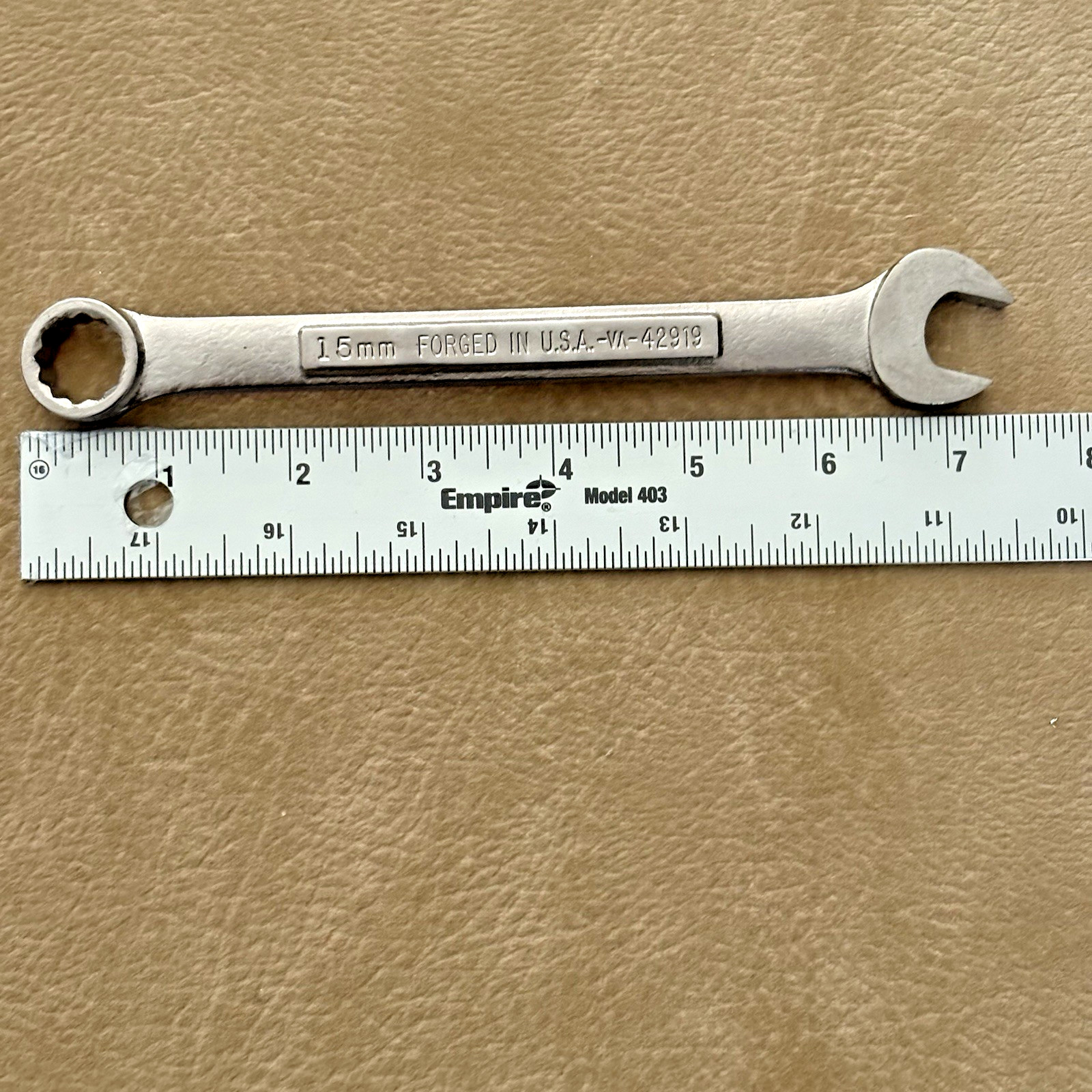 Craftsman 5 pc 12 pt Metric Combination Wrench Set, 12mm to 16mm, VɅ- USA EUC