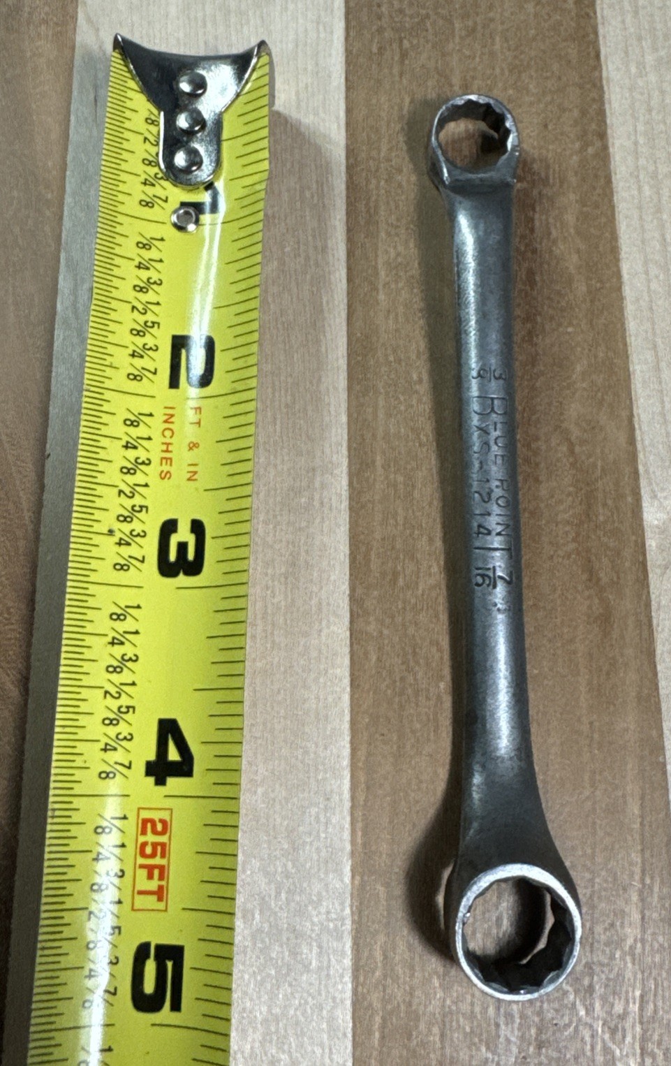 Vintage Blue Point XS-1214 XS1214 Box End Wrench 3/8” x 7/16” by Snap-On USA