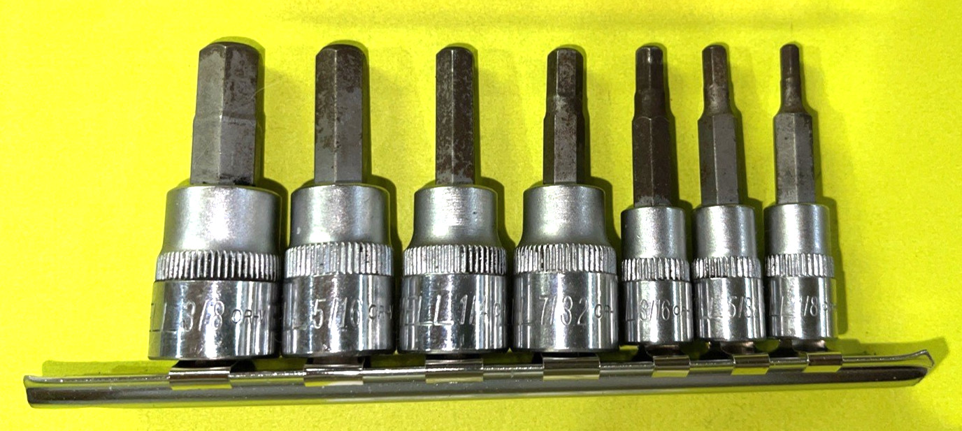 CORNWELL TOOLS 11 PIECE SAE. & METRIC MULTI DRIVE SHORT HEX SOCKET DRIVER SET