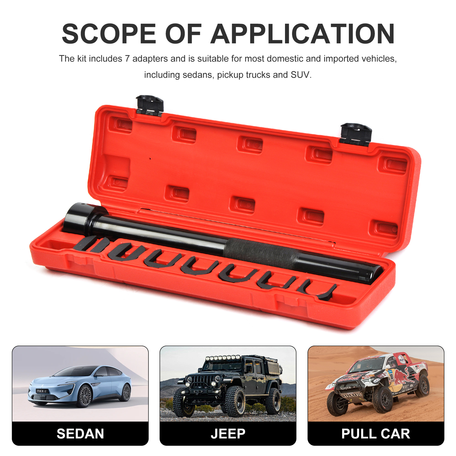 Auto Car Truck Inner Tie Rod Tool Installer Remover Crews Foot Wrench Tool Kit