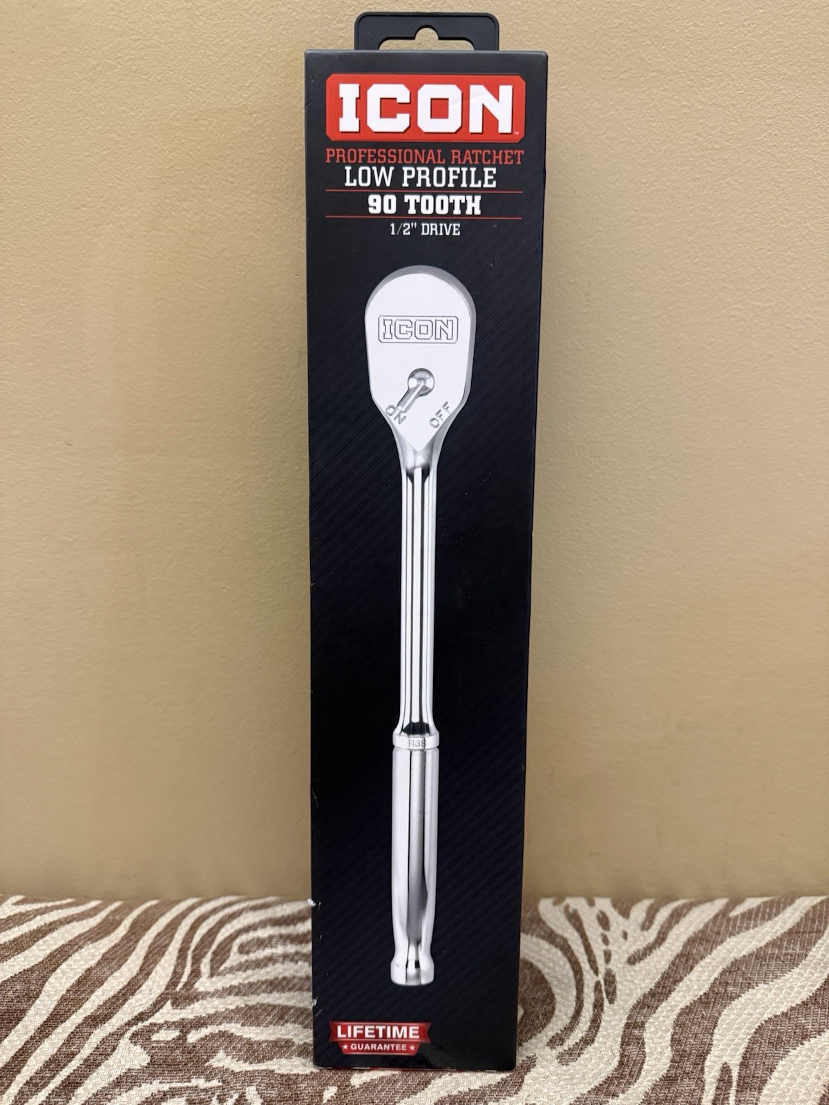 ICON 1/2 in. Drive Professional Low-Profile Ratchet 90 Tooth R3S/56340