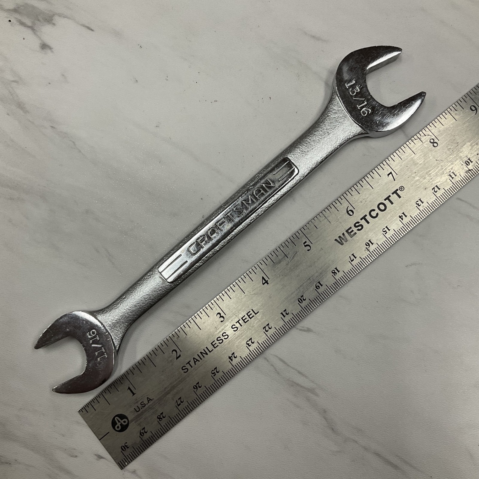 Vtg Craftsman 11/16″ x 13/16″ VV-Series 44591 Double Open End Wrench SHIPS FREE